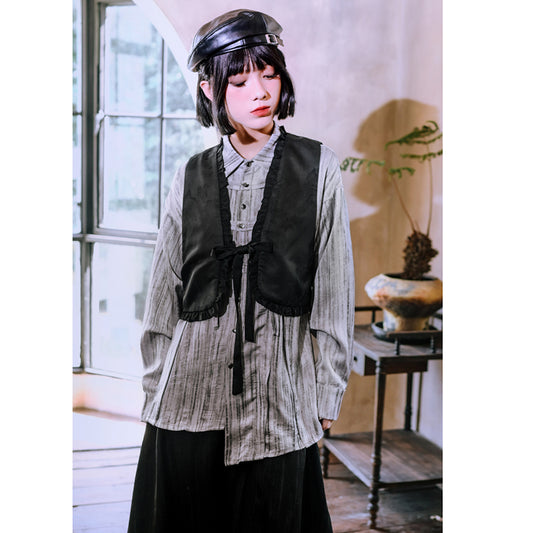 [Kokaisha---Butterfly Gin Series] ★Chinese-style top★ Happi coat, outerwear, unique, embroidered, butterfly, retro, easy to match