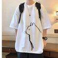 Gallery viewerに画像を読み込む, 【TBPシリーズ】★Tシャツ★ 4color トップス 半袖 男女兼用 メンズ 大きいサイズ コットン 猫 ネコ ねこ
