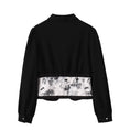 Load image into Gallery viewer, [YOYO CLUB Series] ★China style tops★ China style shirt ink pattern switching black black
