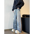 Load image into Gallery viewer, [BIGEMAN Series] ★Denim pants★ 2 colors Bottoms Unisex Men's Casual Simple Easy to match
