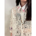 Load image into Gallery viewer, [UATONLINE Series] ★Shirt★ Tops, short sleeves, unisex, men's, openwork, floral pattern, summer clothing, loose fit
