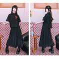 Load image into Gallery viewer, [Kokaisha Series] ★China style pants★ Chiffon gaucho pants Spring/Summer Loose Black Black SML XL
