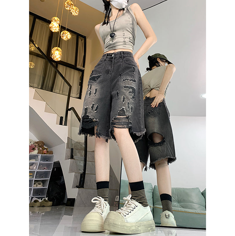 [PPG Series] ★Chinese-style pants★ 2 colors Bamboo Casual pants Trousers Bottoms Unisex Men's Large size Cool Thin Summer clothes Black Gray