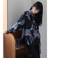 Load image into Gallery viewer, [YOUZI Series] ★Shirt★ Tops Long Sleeve Shirt Floral Shirt Women's Chiffon Print Retro
