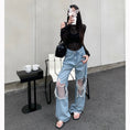 Load image into Gallery viewer, [PPG Series] ★Chinese-style pants★ 2 colors Bamboo Casual pants Trousers Bottoms Unisex Men's Large size Cool Thin Summer clothes Black Gray
