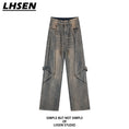 Load image into Gallery viewer, [LHSEN Series] ★Denim pants★ Jeans, trousers, bottoms, women's, retro, cute, easy to match
