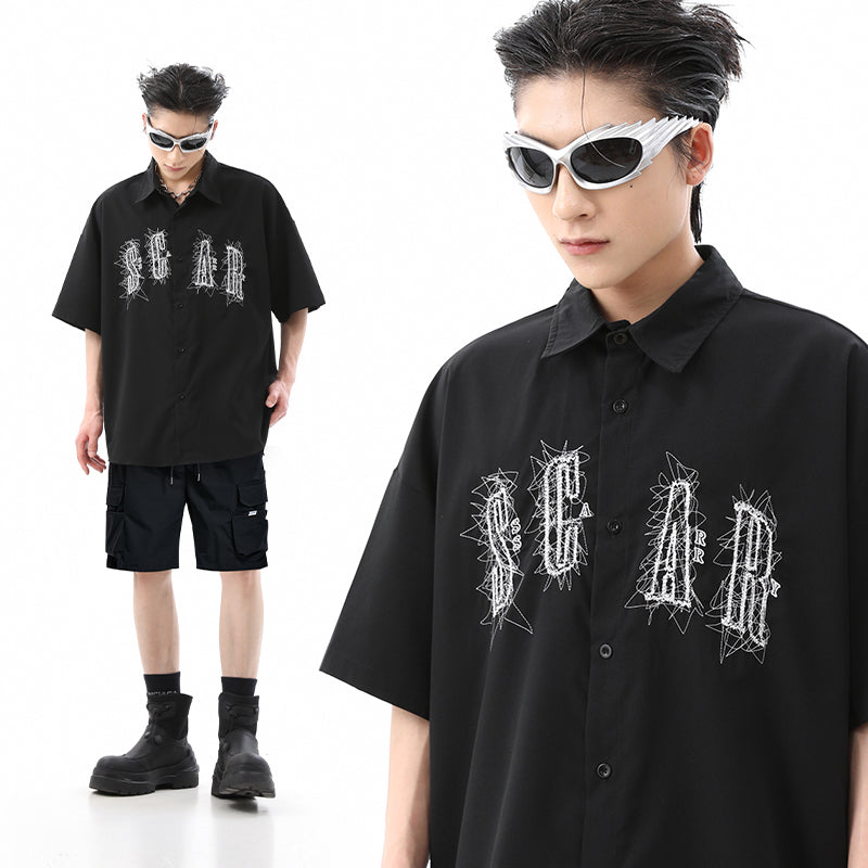 [YOUSHIQI Series]★China Style Shirt★ Tops Unisex Men's China Button Black