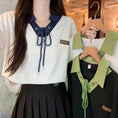 Gallery viewerに画像を読み込む, 【HFMYシリーズ】★POLOシャツ★ 3color トップス 半袖 配色 夏服 レディース カジュアル 可愛い
