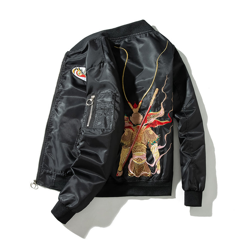 [GUIMIAN Series]★China style outerwear★Jacket Embroidery Unisex Men's Casual Easy to match