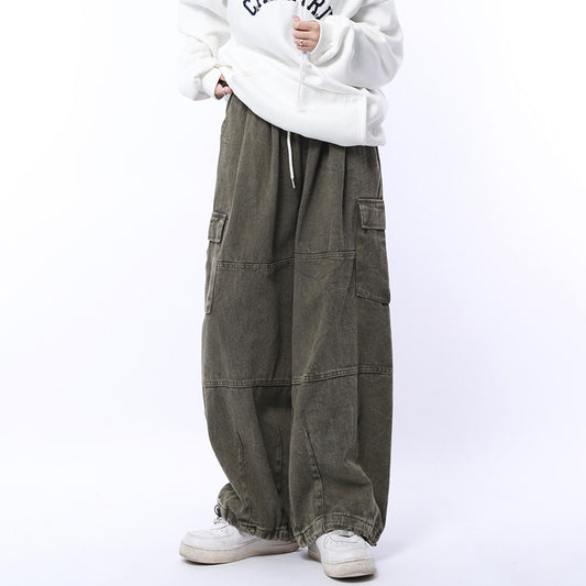 [BIGEMAN Series] ★Denim pants★ 2 colors Bottoms Unisex Men's Casual Simple Easy to match