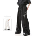 Load image into Gallery viewer, [Illustrated series]★China style pants★Bottoms China button black black unisex men's casual pants
