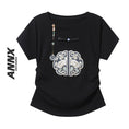 Gallery viewerに画像を読み込む, 【ANNXシリーズ】★チャイナ風Tシャツ★ 2color トップス レディース 中華服 気質アップ 刺繍 チャイナボタン
