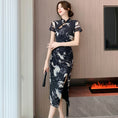 Load image into Gallery viewer, [Hanamori Series]★Chinese style dress★ Improved Chinese dress, fake layered, cute Chinese clothing
