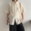 Load image into Gallery viewer, [SENSU Series] ★Chinese-style tops★ Shirt, short-sleeved shirt, unisex, men's, simple, Chinese clothing, summer clothing
