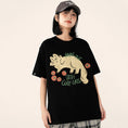 Gallery viewerに画像を読み込む, 【Funkyapeシリーズ】★Tシャツ★ 9color トップス 半袖 レディース コットン 猫 ねこ ネコ 猫柄 黒 白 青 緑 赤
