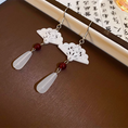 Load image into Gallery viewer, [Drejew Series] ★Chinese-style earrings★ Pair of earrings or earrings, fan, sense, fringe, unique
