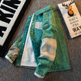 Load image into Gallery viewer, [HPCP Series]★Jacket★ Outerwear Unisex Men's Switchable Denim Jacket Stylish Green Green
