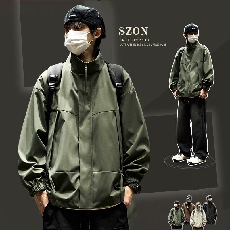 [SZON Series]★Jacket★ 5color Outerwear Unisex Men's Plain Casual Simple Easy to Match