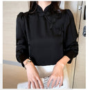 [SSCS Series]★China style tops★ Shirt 3color Chinese style shirt long sleeve black white red