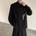 Load image into Gallery viewer, [Illustrated series] ★China style shirt★ Tops Bamboo embroidery Unisex Men's Black Cool
