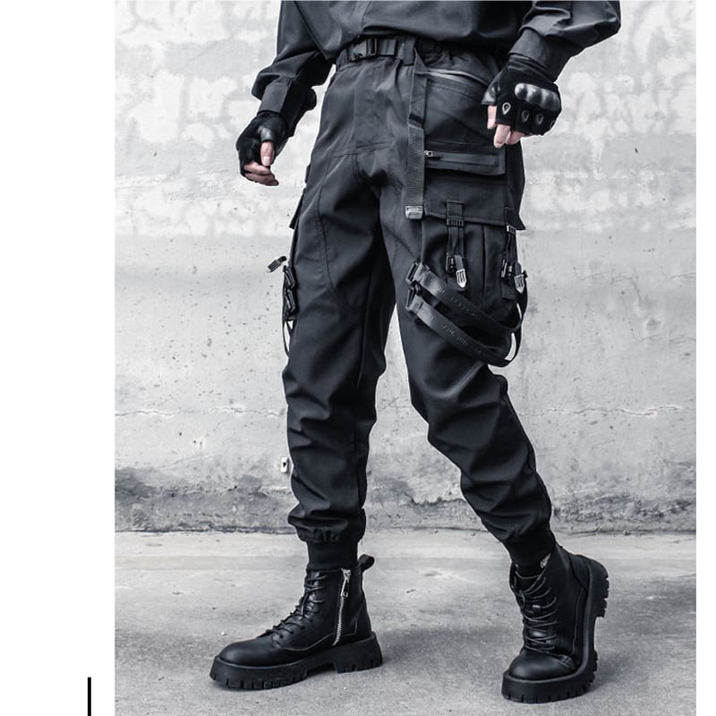 [WL Series]★Casual Pants★ Trousers Bottoms Cool Black Easy to match with design.