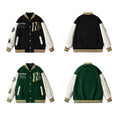 Load image into Gallery viewer, [CHENSHI Series]★Stadium Jacket★ 3color Outer Jacket Unisex Men's Black Green Coffee Color
