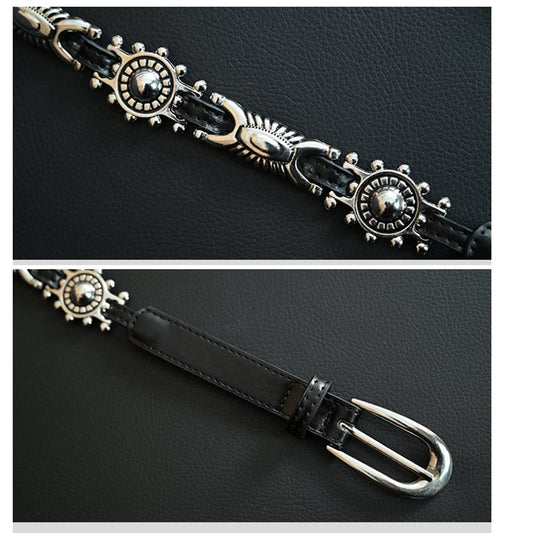 ✿New item! [Old Kaisha---Takubuchi Series] ★China style belt★ Ornament, original, easy to match, black, black, unique