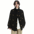 Load image into Gallery viewer, [SAMEUOO Series]★Shirt with tie★ 2color embroidery long sleeve shirt tops corduroy unisex men's
