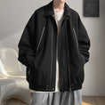 Load image into Gallery viewer, [PPG series]★Jacket★ 3color outerwear unisex men's simple black wine red apricot
