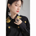 Load image into Gallery viewer, [ZHONG CHUANG Series]★China style shirt★ 2color embroidery tops cotton black white
