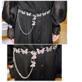 Load image into Gallery viewer, [Kokaisha---Silver Butterfly Series] ★Belt★ Chinese style belt, metal, chain, butterfly, accessory, easy to match, silver
