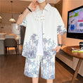 Load image into Gallery viewer, [WUSHE Series] ★Chinese style set up★ 3 colors Shirt + shorts Unisex Men's Large size Cool
