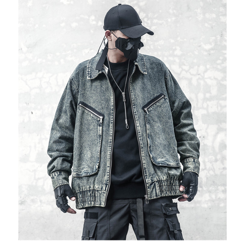 [WL Series]★Jacket★ Outerwear Unisex Men's Denim Jeans Retro Cool Easy to match