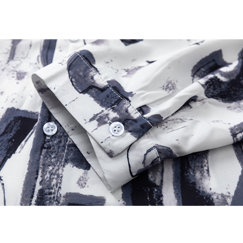 Very popular item [BEAT BOY series]★China style shirt★ Letter pattern Kanji short sleeve shirt Floral pattern shirt Print tops Unisex Men's ML XL 2XL