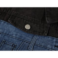 Load image into Gallery viewer, [LHSEN Series] ★Outer★ Jacket Switching Denim Easy to match with design Blue Blue
