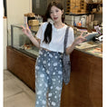 Load image into Gallery viewer, [Flower Series] ★Shorts★ Shorts Pants Denim 2color Easy to match Summer SML Blue Black
