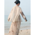 Load image into Gallery viewer, [Daiseiryuu 4 Series] ★Chinese-style tops★ Outerwear, shirts, long-sleeved shirts, sun protection, Chinese clothing, gray
