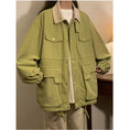 Load image into Gallery viewer, [SENSU Series]★Jacket★ 3color outerwear unisex men's corduroy green beige coffee color
