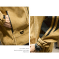 Load image into Gallery viewer, [ZHUOKAI Series] ★Jacket★ 2color outerwear, unisex, men's color scheme, hat included, vertical stripes, striped pattern
