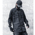 Load image into Gallery viewer, [WL Series]★Shirt★ Tops Unisex Men's Casual Black Black Easy to match Check pattern
