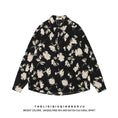 Load image into Gallery viewer, [LAOWANG Series]★Shirt★ 2color Long Sleeve Shirt Floral Shirt Tops Unisex Men's Black Apricot
