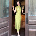 Load image into Gallery viewer, [XJJ Series] ★Chinese Dress★ Chinese-style dress, sexy, slimming, for women, improves your personality, green
