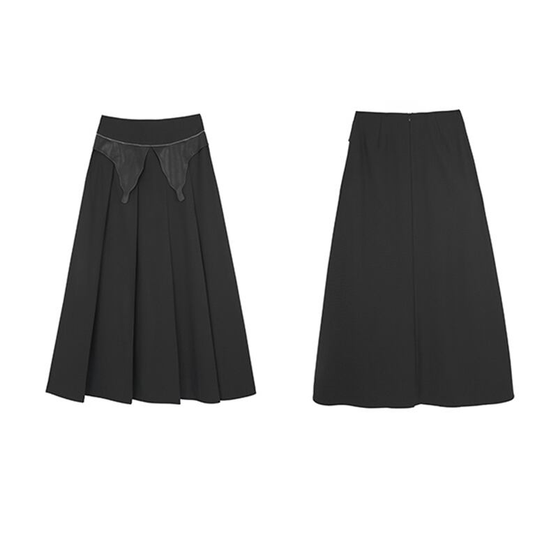 ✿New item! [Daiseiryusu series]★China style skirt★Bottoms Black Black casual slimming design