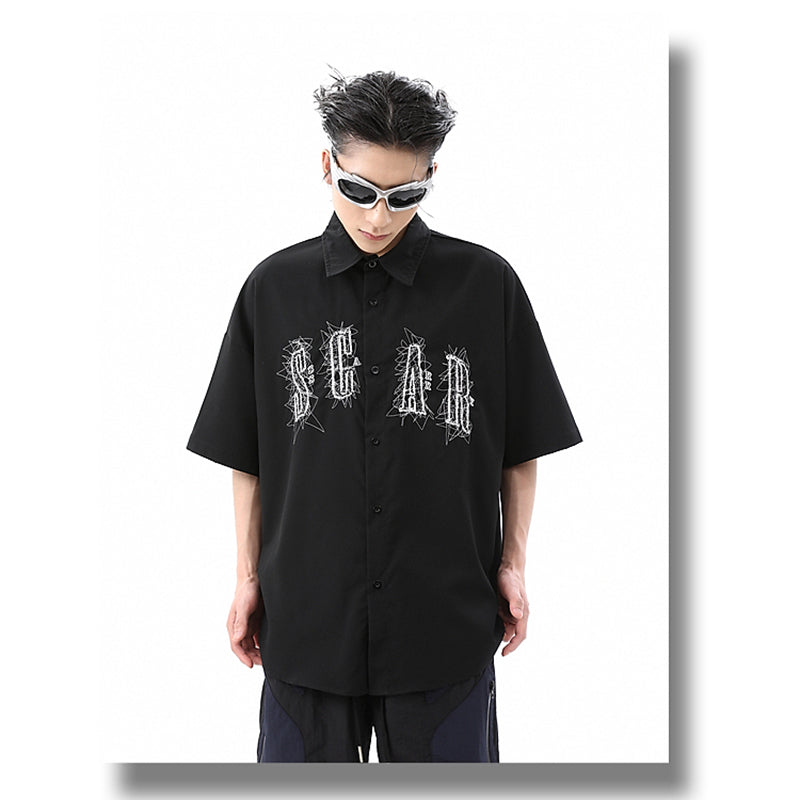 [YOUSHIQI Series]★China Style Shirt★ Tops Unisex Men's China Button Black