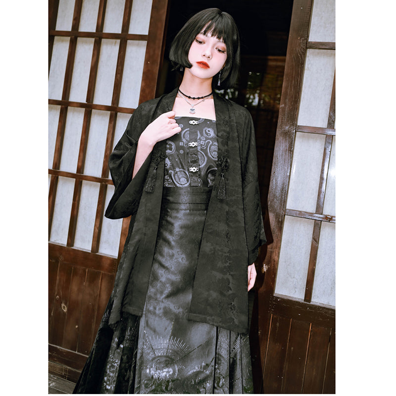 [Kokaisha---Butterfly Gin Series] ★Chinese-style top★ Happi coat, outerwear, unique, embroidered, butterfly, retro, easy to match