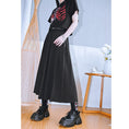 Load image into Gallery viewer, [Kokaisha Series] ★China style pants★ Chiffon gaucho pants Spring/Summer Loose Black Black SML XL
