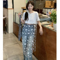 Load image into Gallery viewer, [Flower Series] ★Shorts★ Shorts Pants Denim 2color Easy to match Summer SML Blue Black
