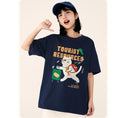 Gallery viewerに画像を読み込む, 【Funkyapeシリーズ】★Tシャツ★ 6color トップス 半袖 レディース コットン 猫 ねこ ネコ 猫柄 黒 青 緑 赤
