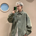 Load image into Gallery viewer, [V37 Series]★Jacket★ 2color outerwear unisex men's denim jacket jeans cool
