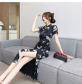 Load image into Gallery viewer, [Hanamori Series]★Chinese style dress★ Improved Chinese dress, fake layered, cute Chinese clothing
